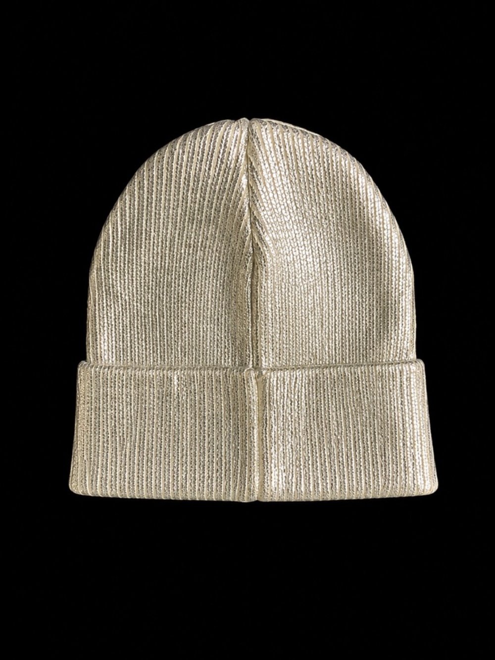 Kids Metallic Rib Knit Beanie Hat One Size Soft Warm Cap